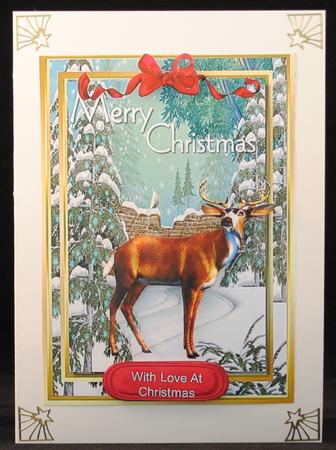 Beautiful Christmas Stag  by Yvonne Middleton