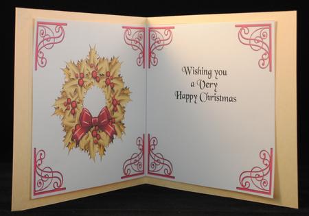 Set of 6 Christmas Inserts 6 Inch Red 2 by Yvonne Middleton
