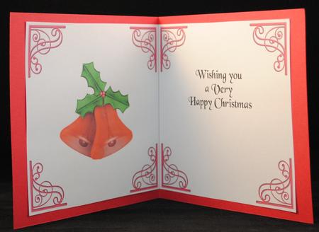 Set of 6 Christmas Inserts 6 Inch Red 6 by Yvonne Middleton