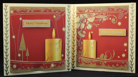 Golden Candle Christmas Backing Sheets by Yvonne Middleton