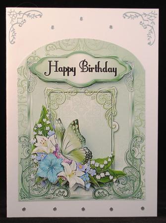 Green Layered Card Topper by Yvonne Middleton