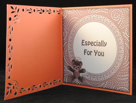 Brown Teddy Bear Angel 5x5 Insert Panels by Yvonne Middleton
