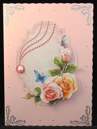 Rosy Glow Decoupage Topper by Yvonne Middleton