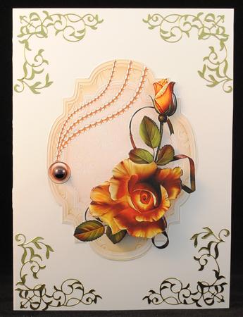 October Rose Decoupage Topper by Yvonne Middleton
