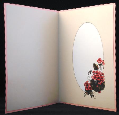 Painted Geraniums Insert by Yvonne Middleton