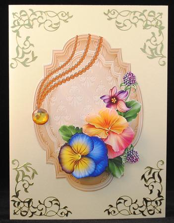 Summer Pansies Decoupage Topper by Yvonne Middleton