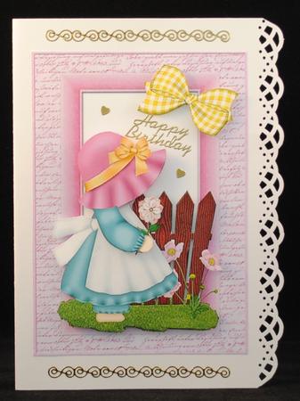 Lovely Little Bonnet Girl by Yvonne Middleton