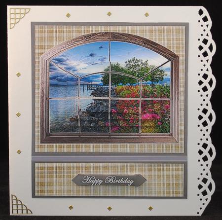By the Seaside Through the Window by Yvonne Middleton