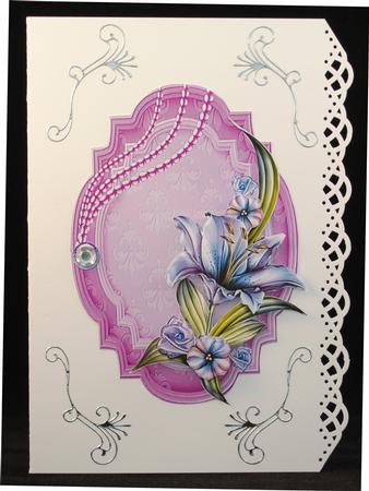 Winter Lillies Decoupage Topper by Yvonne Middleton