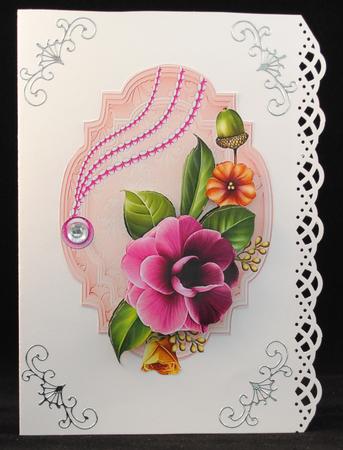 Camellia Decoupage Topper by Yvonne Middleton