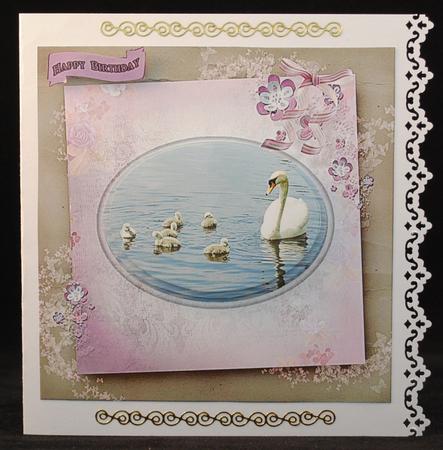 Swan Family by Yvonne Middleton