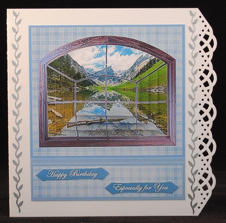 Mountain Creek Through the Window by Yvonne Middleton