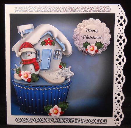 Christmas Cupcake Icing Snowman Mini Kit by Yvonne Middleton