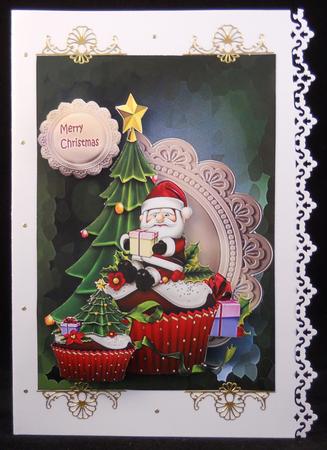 Cupcake Santa by Yvonne Middleton