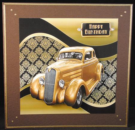 Golden Gatsby Classic Car by Yvonne Middleton