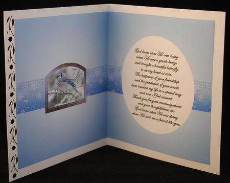 Blue Jay Insert - a Friend Like You by Yvonne Middleton