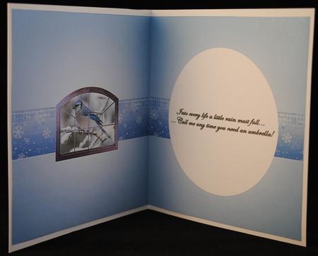 Blue Jay Insert - Friendship by Yvonne Middleton
