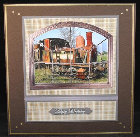 Old Locomotive Through the Window by Yvonne Middleton