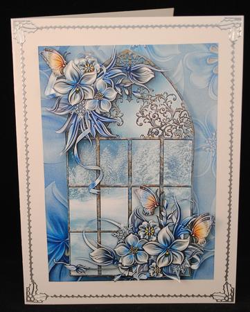 Enchanted Wynter Florals Window by Yvonne Middleton
