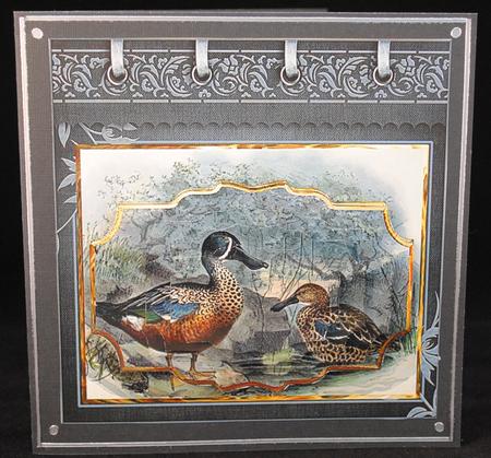 Ducks in the Moonlight Card with Shaped Layers by Yvonne Middleton