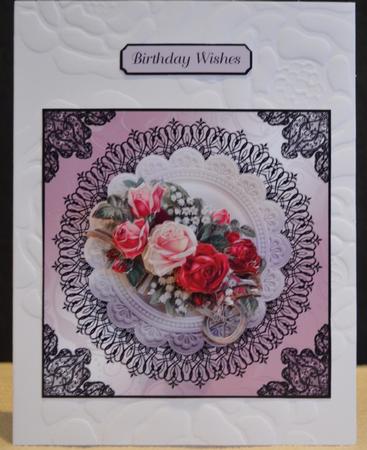 Vintage Roses & Black Lace by Yvonne Middleton