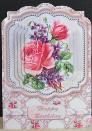 Roses and Violets Fancy Frame Mini Kit by Yvonne Middleton