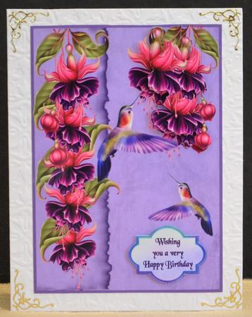 Fluttering Fuschias by Yvonne Middleton