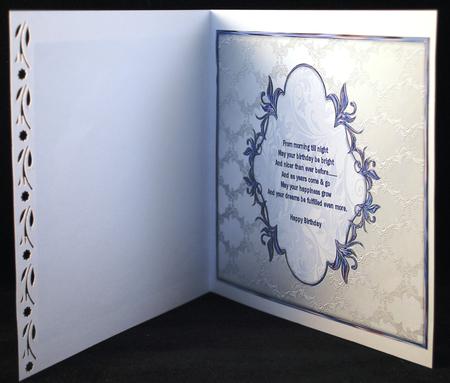Pretty Patterned Birthday Insert by Yvonne Middleton