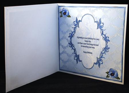 Blue Pansies Insert by Yvonne Middleton