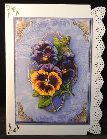 Pansies Quick Card by Yvonne Middleton