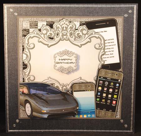 Large Fancy Panel - Modern Day Man - Cars & Gadgets by Yvonne Middleton