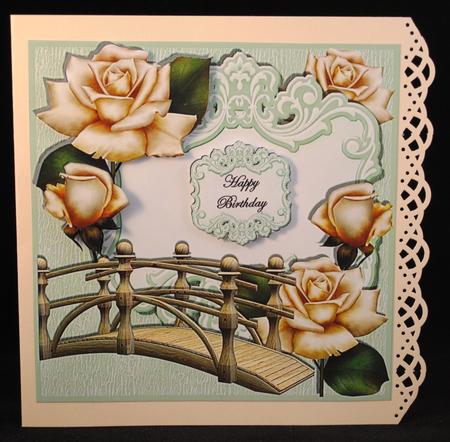 Large Fancy Panel - Dusky Green Garden of Tranquility by Yvonne Middleton