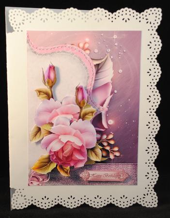 Scallop English Roses by Yvonne Middleton