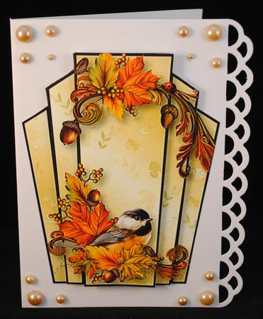Art Deco Bird Stacker - Autumn Elegance by Yvonne Middleton