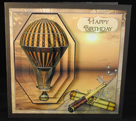 Steampunk Balloon Over the Sea Mini Kit by Yvonne Middleton