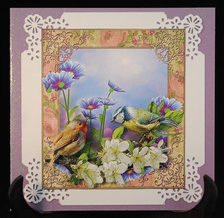Meadow Song Birds Topper & Decoupage by Yvonne Middleton