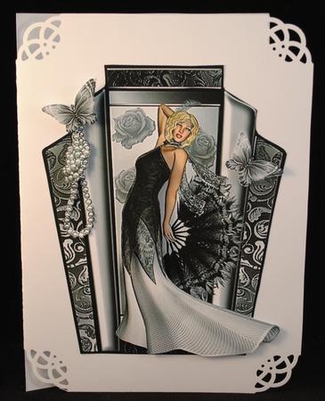Gorgeous Art Deco Beauty Shaped Topper by Yvonne Middleton