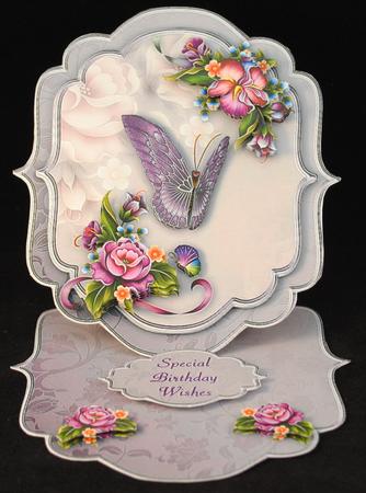 Enchanted Garden Bracket Shaped Easel Card Min-kit by Yvonne Middleton