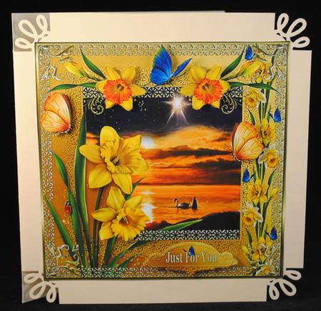 Beautiful Flowers Decoupage Topper by Yvonne Middleton