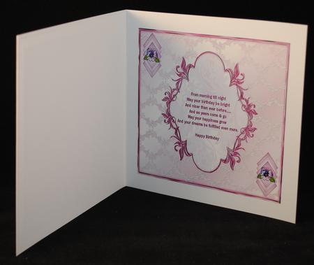 Pink Birthday Insert 2 by Yvonne Middleton