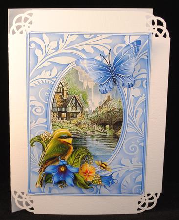 River Front Garden Card Front by Yvonne Middleton