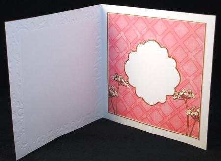Lilac Lattice Time Flower 7in x 7in Square Insert Panel by Yvonne Middleton