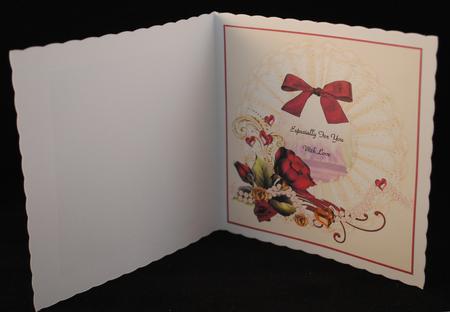 Rose and Doilly Insert by Yvonne Middleton