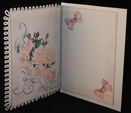Peach Opalescent Bouquet Insert by Yvonne Middleton