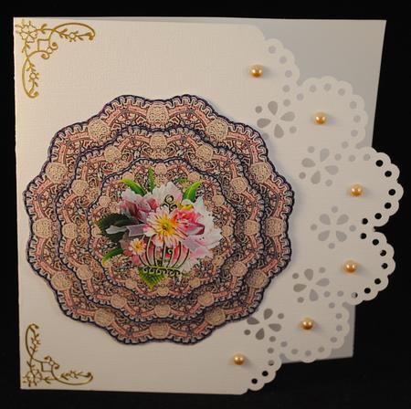 Spring Flowers Vintage Doily Trio Topper by Yvonne Middleton