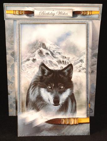 3 in 1 the Artists Spirit Wolf by Yvonne Middleton