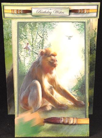 3 in 1 the Artists Majestic Monkey by Yvonne Middleton