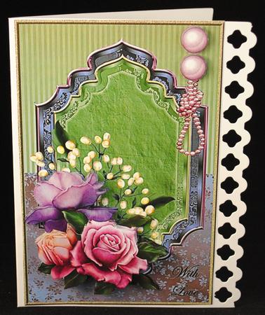 Classic Roses in Pink & Pearls by Yvonne Middleton