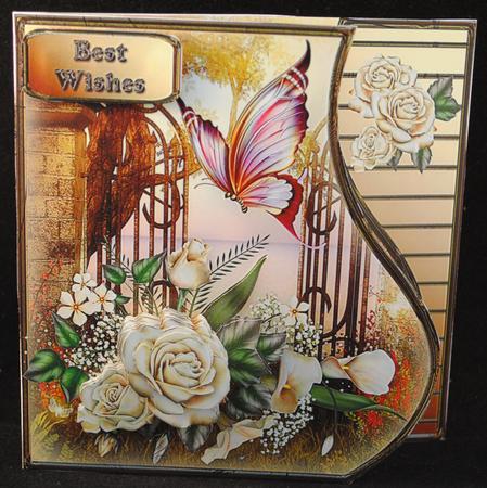 Rose Garden - Wavy Border Card Mini Kit by Yvonne Middleton