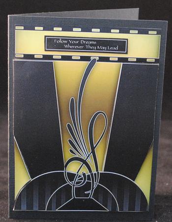 Art Deco Type Background by Yvonne Middleton